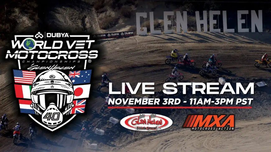 DON’T MISS THE 2024 WORLD VET MOTOCROSS CHAMPIONSHIP – LIVE STREAMING ON NOVEMBER 3RD!